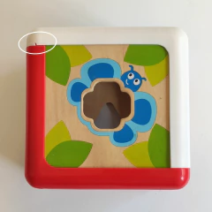 Imagen de JUEGO DE ENCASTRE - HAPE - LADO CUBO 12 CM - DIDÁCTICO MOTIVO ANIMALES