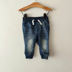 PANTALÓN - CAT & JACK - TALLE 3 A 6 MESES - SIMIL JEAN AZUL
