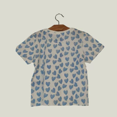 REMERA - PRIMARK - TALLE 2 A 3 AÑOS - BLANCO MOTIVO CORAZONES en internet