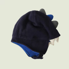 GORRO - PLACE - TALLE 0 A 6 MESES - POLAR AZUL MOTIVO COCODRILO en internet