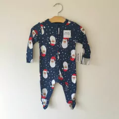 OSITO - OLD NAVY - TALLE 0 A 3 MESES - AZUL MOTIVO PAPÁ NOEL
