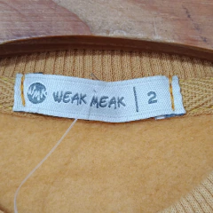 BUZO - WEAK WEAK - TALLE 2 AÑOS - AMARILLO CON LEYENDA - tienda online
