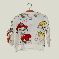 BUZO - ZARA - TALLE 6 MESES - BLANCO MOTIVO PAW PATROL en internet