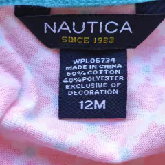 VESTIDO - NAUTICA - TALLE 12 MESES - ROSA Y CELESTE CON BOMBACHUDO - PilchaGo