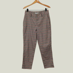 PANTALÓN - AG STORE - TALLE 38 - A CUADROS NEGRO