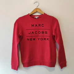 BUZO - MARC JACOBS - TALLE 10 AÑOS - ROJO CON LEYENDA - comprar online
