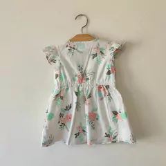 VESTIDO MC - CARTER´S - TALLE 12 MESES - BLANCO MOTIVO FLORES - comprar online