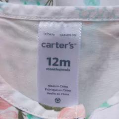VESTIDO MC - CARTER´S - TALLE 12 MESES - BLANCO MOTIVO FLORES en internet