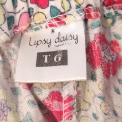 SHORT - UPSY DAISY - TALLE 6 AÑOS - BLANCO MOTIVO FLORES - PilchaGo