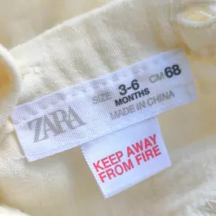 BLUSA - ZARA - TALLE 3 A 6 MESES - MANTECA ML en internet