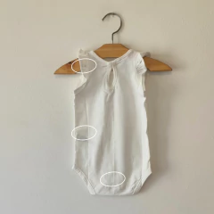 BODY MC - GRISINO - TALLE 0 A 3 MESES - BLANCO MOTIVO CORAZONES - tienda online