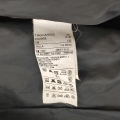 CAMPERA ROMPEVIENTOS - SISLEY - TALLE 7 A 8 AÑOS - NEGRO - tienda online