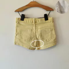 SHORT - ZARA - TALLE 6 AÑOS - AMARILLO - PilchaGo