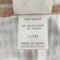 REMERA MC - LILY BLEU - TALLE 14 AÑOS - A RAYAS MARRÓN Y BLANCO - PilchaGo