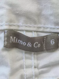 PANTALÓN - MIMO - TALLE 6 AÑOS - BLANCO - PilchaGo