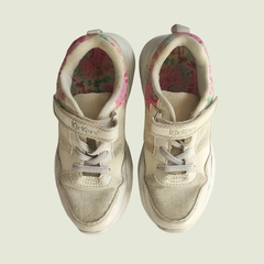 Imagen de ZAPATILLAS - KICKERS - TALLE AR 31 - BLANCO CON BRILLOS