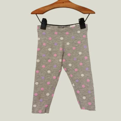 LEGGING - PRIMARK - TALLE 2 A 3 AÑOS - GRIS A LUNARES