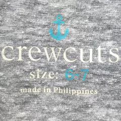 REMERA - CREWCUTS - TALLE 6 A 7 AÑOS - GRIS en internet