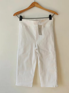 PANTALÓN CAPRI JEAN - FRAME - TALLE 14 A 16 AÑOS - BLANCO CON SPANDEX en internet