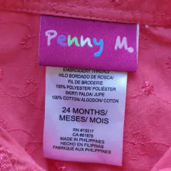 VESTIDO MC - PENNY M - TALLE 24 MESES - NARAJA Y AMARILLO MOTIVO FLORES en internet