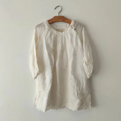 BLUSA - ZARA - TALLE 3 A 4 AÑOS - BLANCO MOTIVO FLORES - comprar online