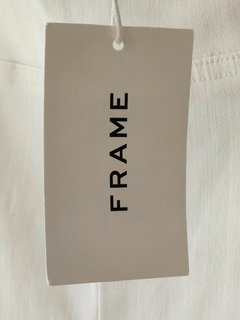 PANTALÓN CAPRI JEAN - FRAME - TALLE 14 A 16 AÑOS - BLANCO CON SPANDEX - tienda online