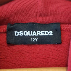BUZO - DSQUARED2 - TALLE 12 AÑOS - ROJO CON LEYENDA - PilchaGo