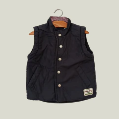 CHALECO - MIMO - TALLE 12 MESES - GRIS CON POLAR INTERNO