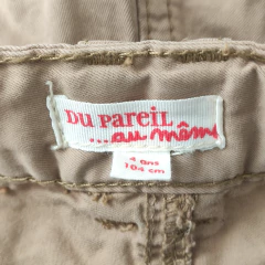 BERMUDA - DU PAREIL AU MEME - TALLE 4 AÑOS - MARRÓN - PilchaGo