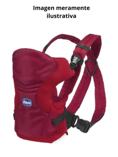 Imagen de MOCHILA PORTA BEBÉ - CHICCO - EDAD 3,5 A 9 KG - ERGONÓMICA ROJO Y BLANCO