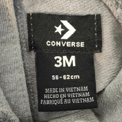 OSITO - CONVERSE - TALLE 3 MESES - GRIS MOTIVO ESTRELLAS - PilchaGo
