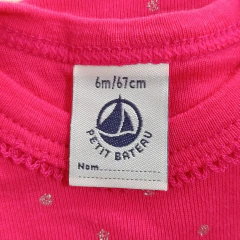 BODY - PETIT BATEAU - TALLE 6 MESES - A LUNARES ROSA en internet