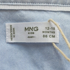 CAMISA - MNG - TALLE 12 A 18 MESES - CELESTE ML - tienda online