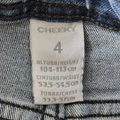 PANTALÓN JEAN - CHEEKY - TALLE 4 AÑOS - AZUL - tienda online