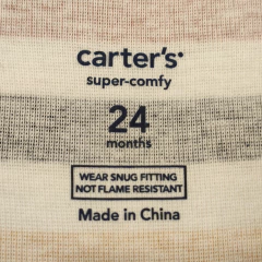 OSITO - CARTER'S - TALLE 24 MESES - A RAYAS MOTIVO TRACTOR - PilchaGo