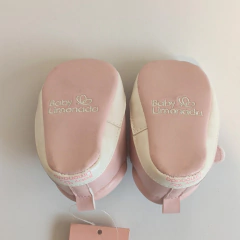 BOTITAS - LIMONADA - TALLE 0 A 3 MESES - ROSA CON FLORES