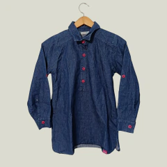 CAMISA - COFFEE - TALLE 12 AÑOS - JEAN AZUL