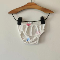 VESTIDO MC - CHEEKY - TALLE 3 A 6 MESES - CON BOMBACHUDO BLANCO MOTIVO FLORES - tienda online