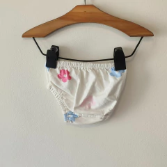Imagen de VESTIDO MC - CHEEKY - TALLE 3 A 6 MESES - CON BOMBACHUDO BLANCO MOTIVO FLORES
