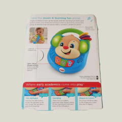JUGUETE - FISHER-PRICE - REPRODUCTOR DE MÚSICA RÍE Y APRENDE CON SONIDO Y LUCES - PilchaGo
