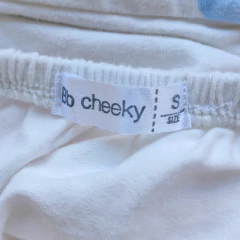 VESTIDO MC - CHEEKY - TALLE 3 A 6 MESES - CON BOMBACHUDO BLANCO MOTIVO FLORES
