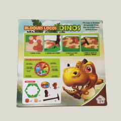 JUEGO DE MESA - BLOQUES LOCOS - KIDS CLUB - DINOS - PilchaGo