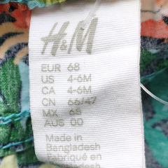 Imagen de SHORT - H&M - TALLE 4 A 6 MESES - COLORES VARIOS MOTIVO ANIMALES
