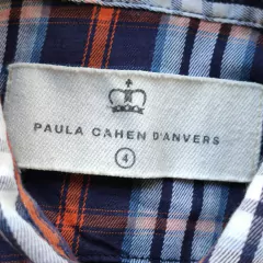 CAMISA - PAULA CAHEN D'ANVERS - TALLE 4 AÑOS - A CUADROS AZUL Y ROJO en internet