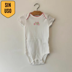 BODY - CARTER'S - TALLE 6 MESES - BLANCO CON LEYENDA - comprar online
