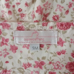 JARDINERO - BABYCOTTONS - TALLE 9 MESES - BLANCO MOTIVO FLORES en internet