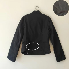 CAMPERA ROMPEVIENTOS - SISLEY - TALLE 7 A 8 AÑOS - NEGRO