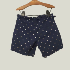 SHORT - H&M - TALLE 3 A 4 AÑOS - AZUL MOTIVO CORAZONES en internet