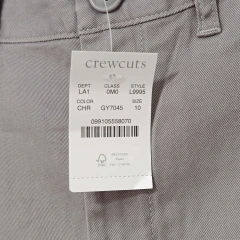 BERMUDA - CREWCUTS - TALLE 10 AÑOS - GRIS - PilchaGo
