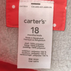 SACO IMPERMEABLE - CARTER'S - TALLE 18 MESES - A LUNARES - tienda online